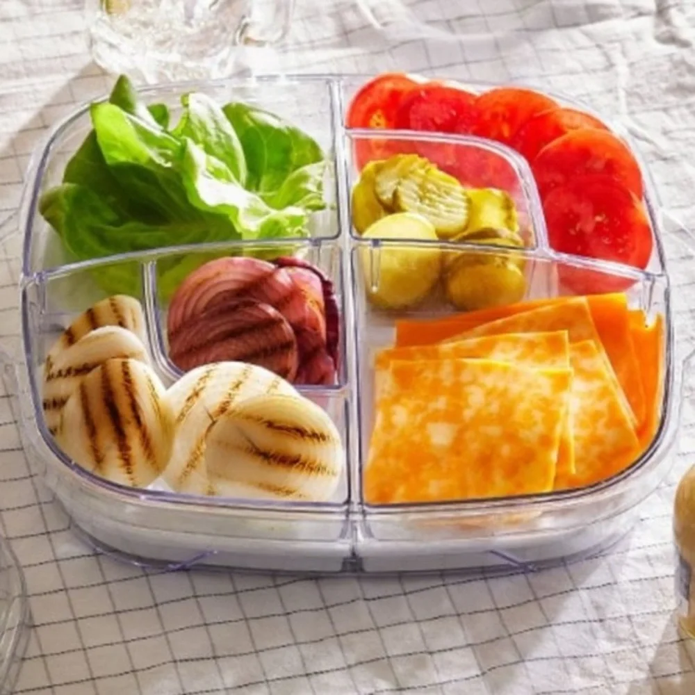 Pampered Chef Large Square Cool and Serve NWT